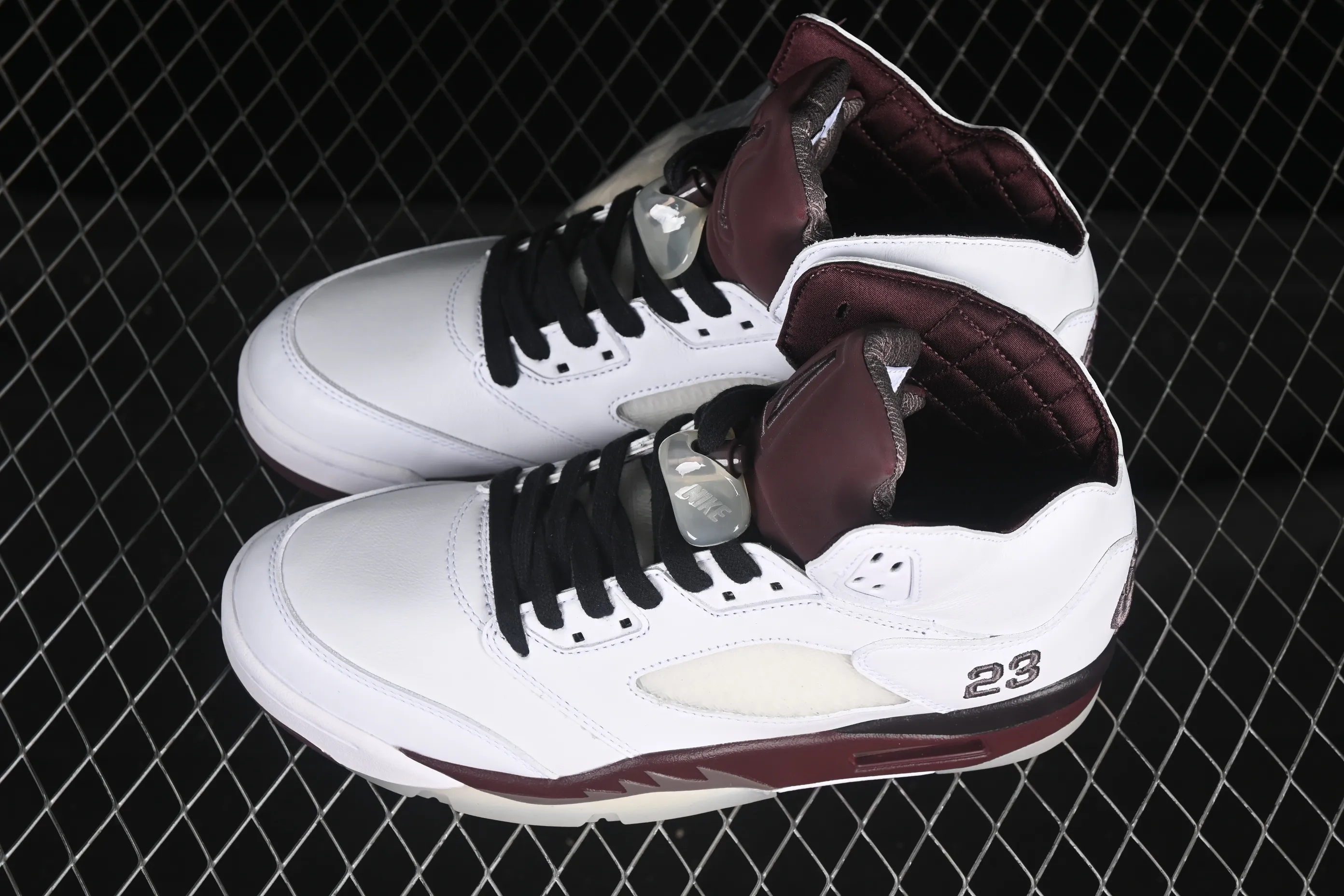 All Categories Air Jordan Jordan Series Basketball Shoes Air Jordan 5 Special Price OG Version A Ma Maniere x Air Jordan 5 Retro "Violet Ore" AJ5 Joe 5 White Wine Red IB1528-100